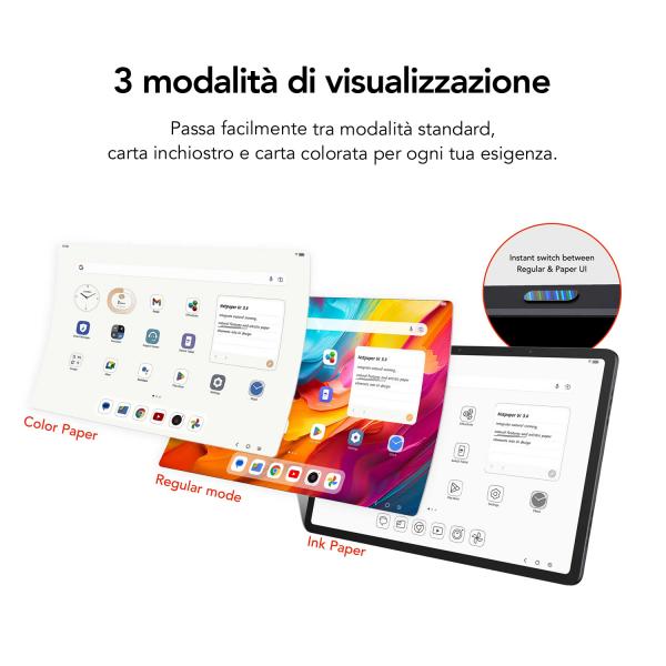 TCL TABLET PC NXTPAPER 14 MEDIATEK HELIO G99 G99 8GB 256GB 14 2.4K ANDROID